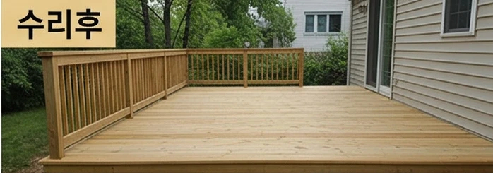 발코니데크 시공 후